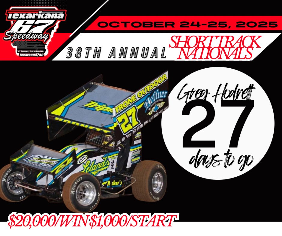 Texarkana67's tweet photo. Greg Hodnett attended the very first STN at I-30 Speedway in 1988 followed by a few more year’s. An excellent racer that will forever be in our heart’s! RIP Greg as we honor you on 27 days remaining until the 38th Annual Short Track Nationals! https://t.co/lXFenm6zy1