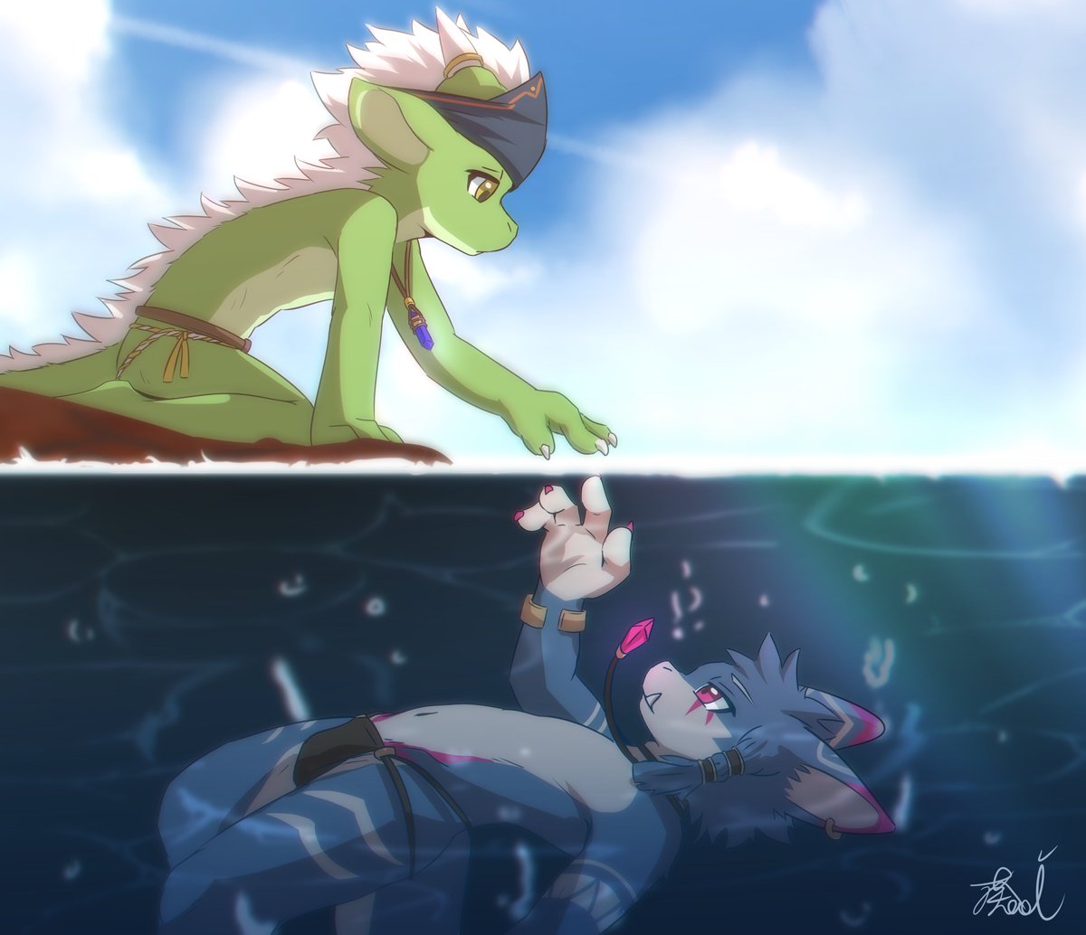 來自不同世界的兩人，在此刻相遇了