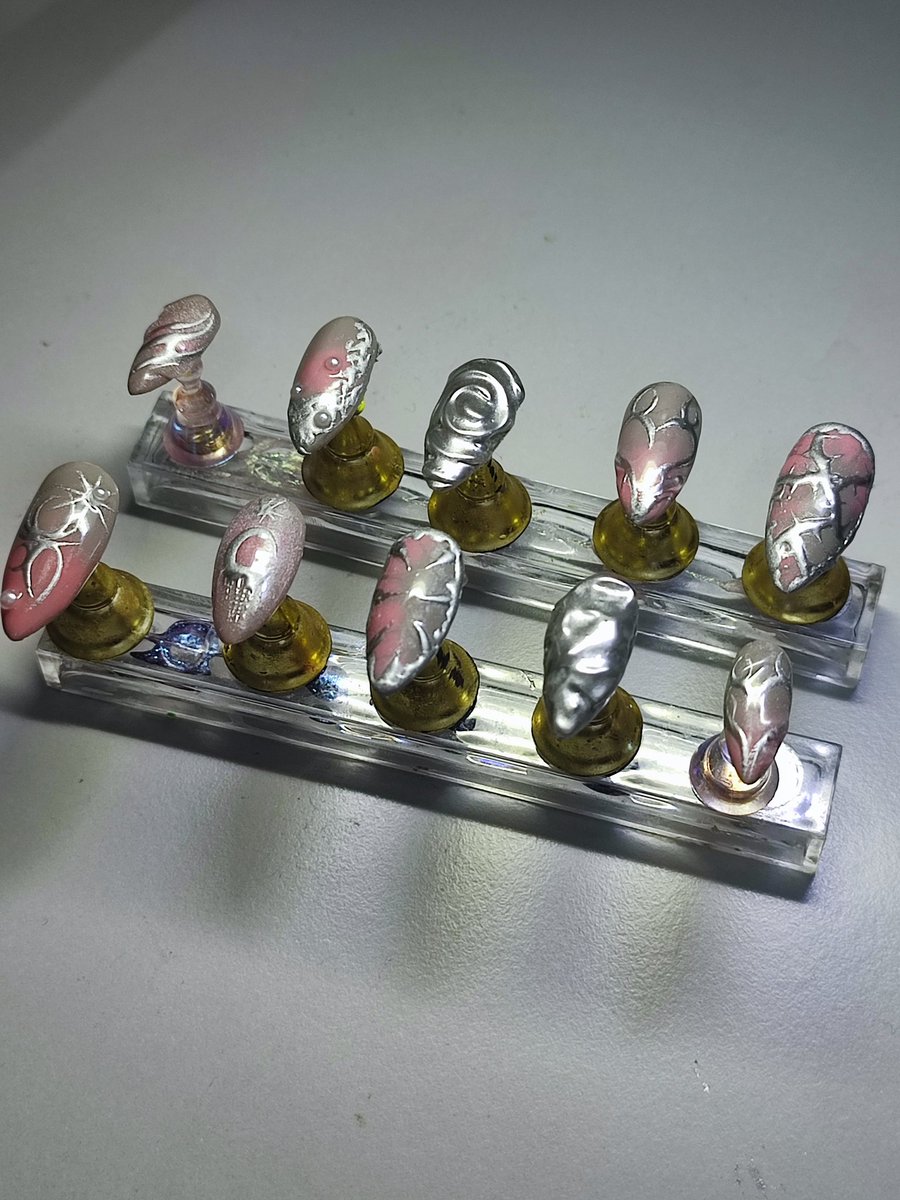 FeeqahFreaq's tweet image. Some of the nails i did at 3am this morning #pinqnails #cf2025