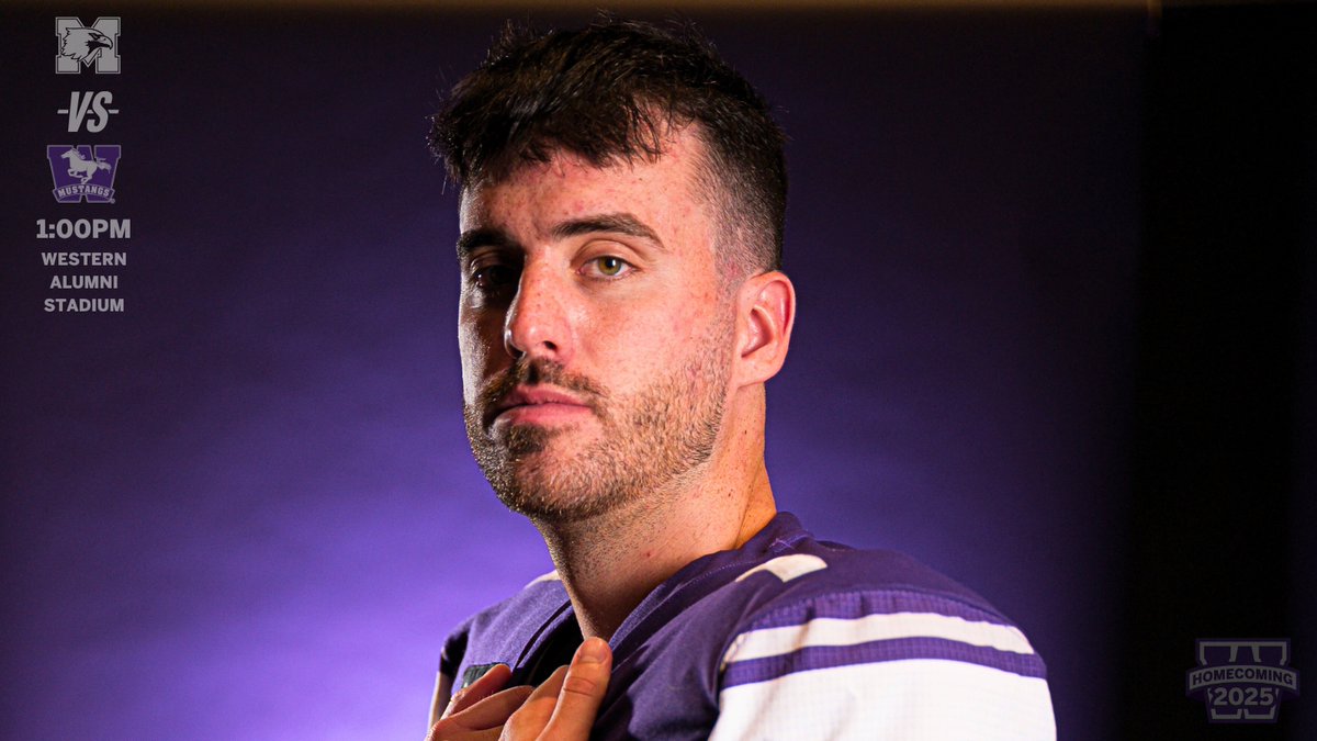 🏈 MUSTANGS GAMEDAY!! 🏈

HAPPY HOMECOMING!!! 

🆚 <a href="/McMasterSports/">McMaster Marauders</a> 
⏰ 1:00 pm
🏟 <a href="/westernuAlumni/">Western Alumni</a> Stadium
🎟 SOLD OUT! #WesternU students enter through East side gates for Student Fan Fest. A valid Western ONECard is needed for entry.
💻 Stream LIVE on OUA.tv
📻