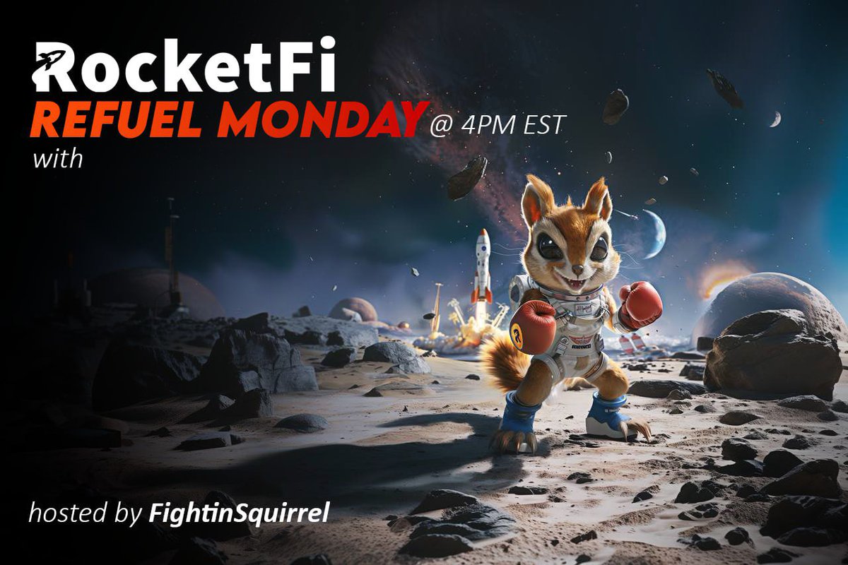 It’s time for Refuel Monday!

Join in at t.me/RocketFi this Monday 4pm EST 

Stay Informed.
Get rewarded.
RocketFi
