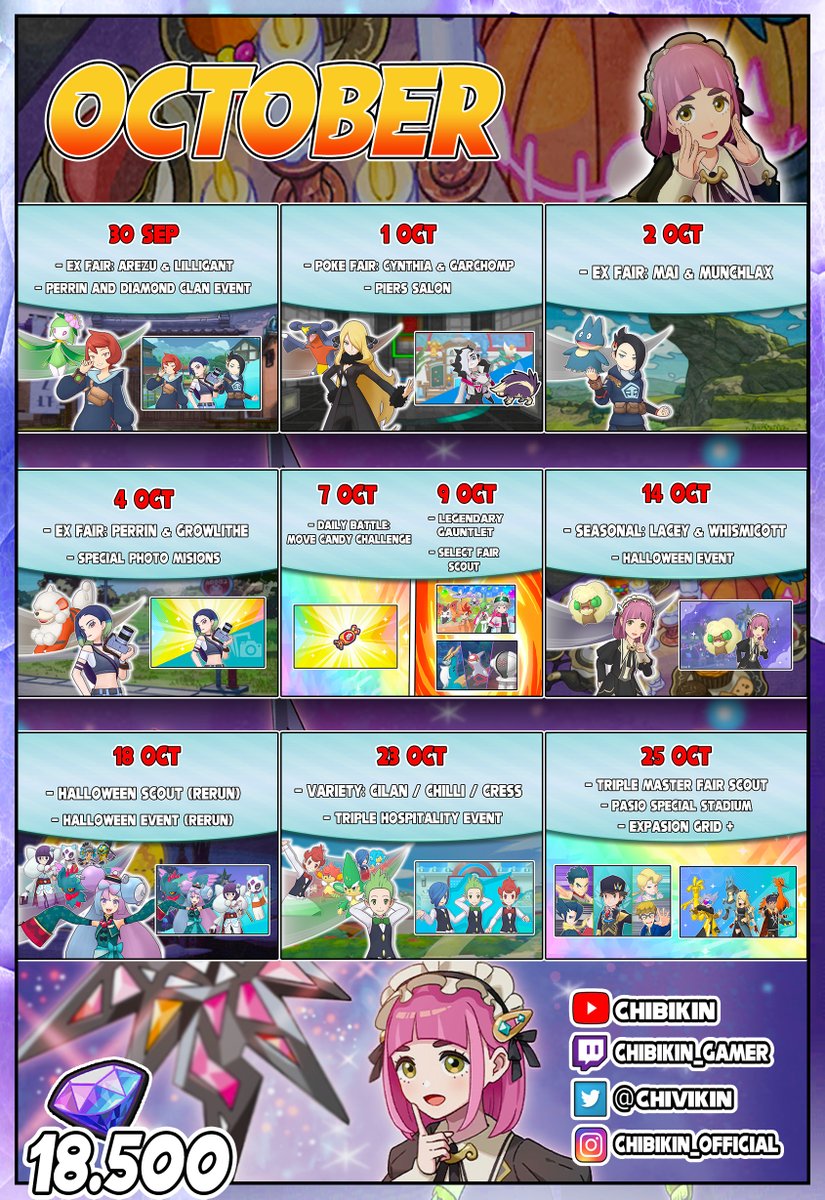 🇪🇸 CALENDARIO OCTUBRE
🇬🇧 CALENDAR OCTOBER
youtu.be/1FNBNTnSl3Q?si…

<a href="/PokemonMasters/">Pokémon Masters EX</a> <a href="/absolutelypm/">👁️‍🗨️ Absol-utely 🔍</a>