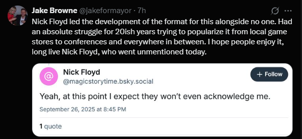 but you didn't did you

you took a fan made format, a format that a guy worked for 20 years to develop and popularize organically

then you release a product to capitalize on his hard work without consulting or even acknowledging him

fuck wizards