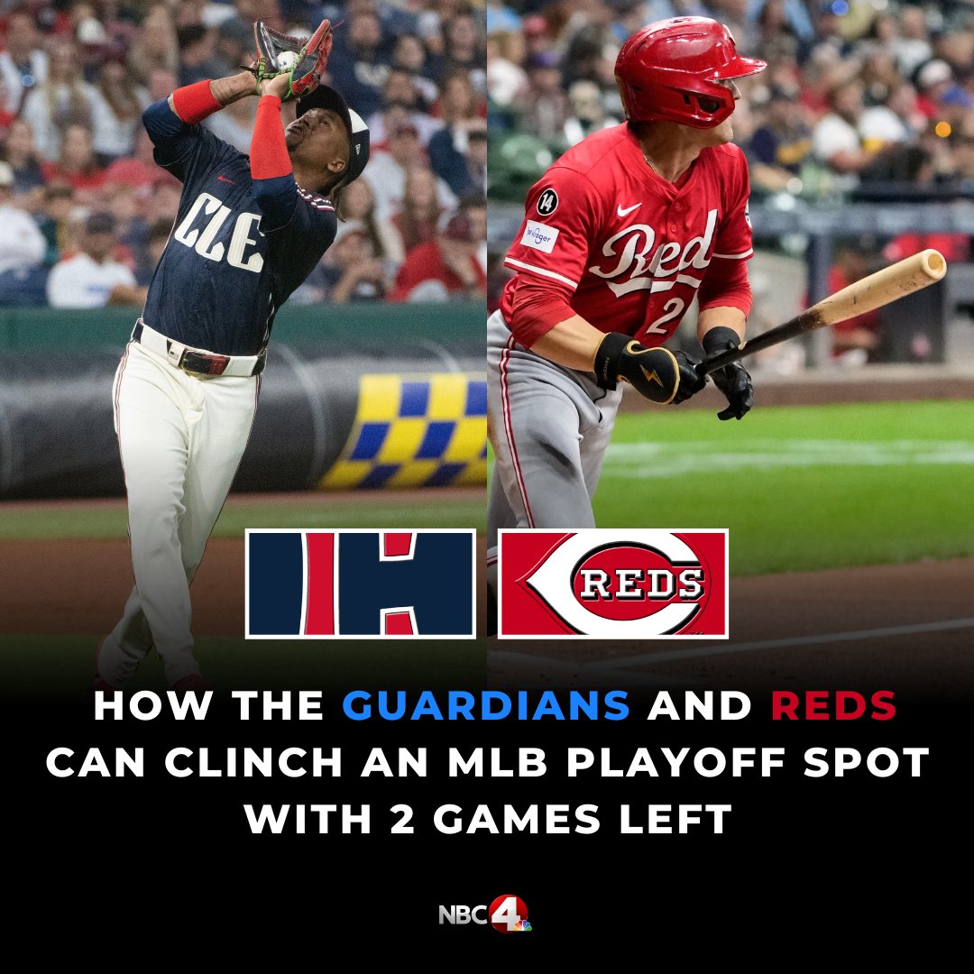 After 160 games played, both Cleveland and Cincinnati are on the brink of  October baseball. Both Ohio MLB teams have not made the playoffs together  in a full season since 2013. https://t.co/WtI5bfTDv4, image size:1080x1080
