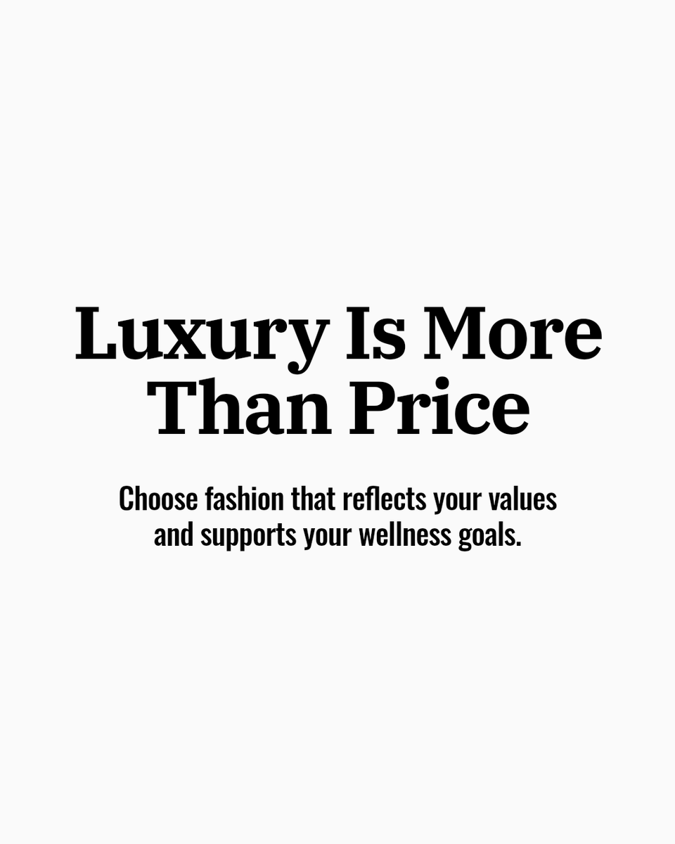 HeadstartDirect's tweet image. Luxury isn't just about price; it's about purpose. 

Choose fashion that speaks to your values and wellness goals. 

#LuxuryFashion #Wellness