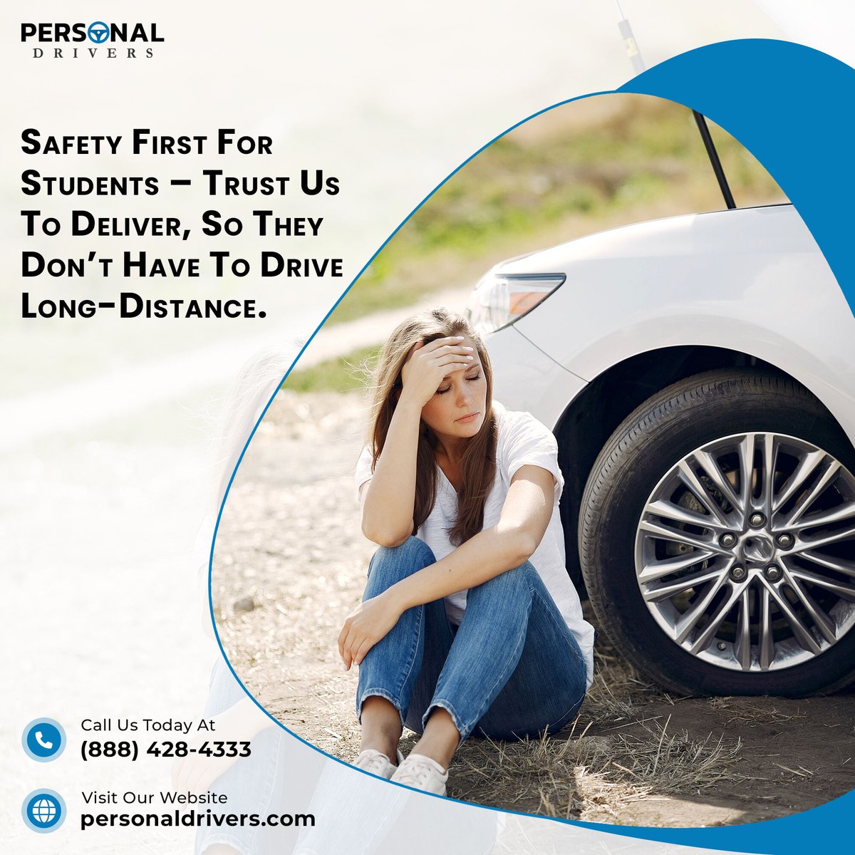 personaldriverz's tweet image. Ensure your student's safety with our #CampusDelivery Service.🚙 🌟  Let us handle the #CarRelocation so your focus stays on education. Dial (888) 428-4333 for peace of mind.  
📞 Call us today at (888) 428-4333 
🌐 To get a quote, click on the link in the first comment of this