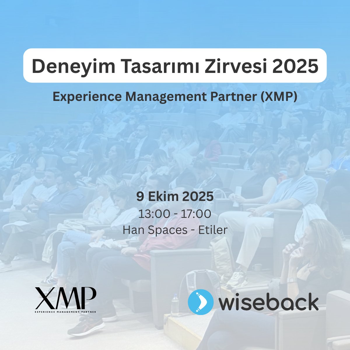 wiseback's tweet image. Wiseback olarak 9 Ekim’de düzenlenecek olan Deneyim Tasarımı Zirvesi 2025’e sponsor olmaktan heyecan duyuyoruz! 🌟 100 sektör lideriyle müşteri deneyiminin geleceğini birlikte keşfedeceğiz. 
 #DeneyimTasarımıZirvesi #CX #Wiseback