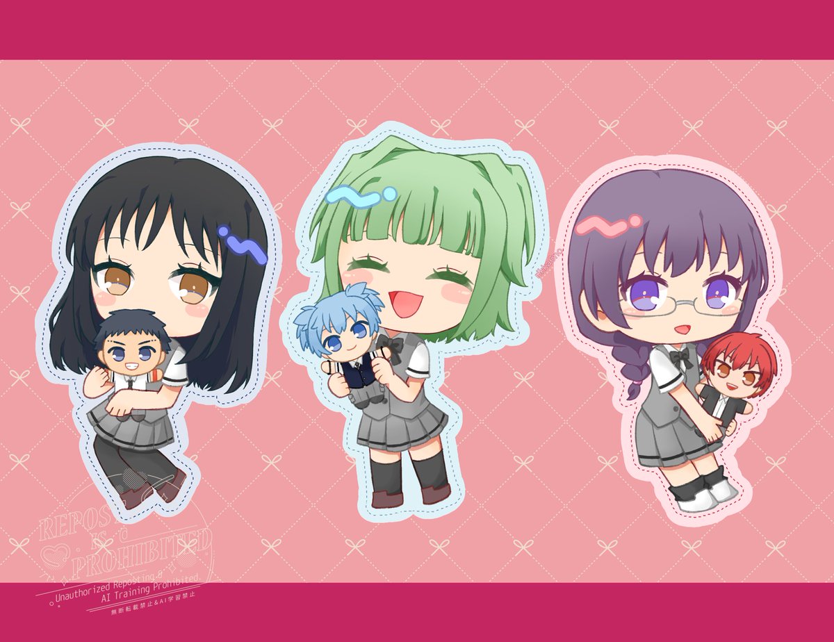🩵💚 / ❤️💜 / 💙🩷
（渚カエ /カル愛 /杉神）