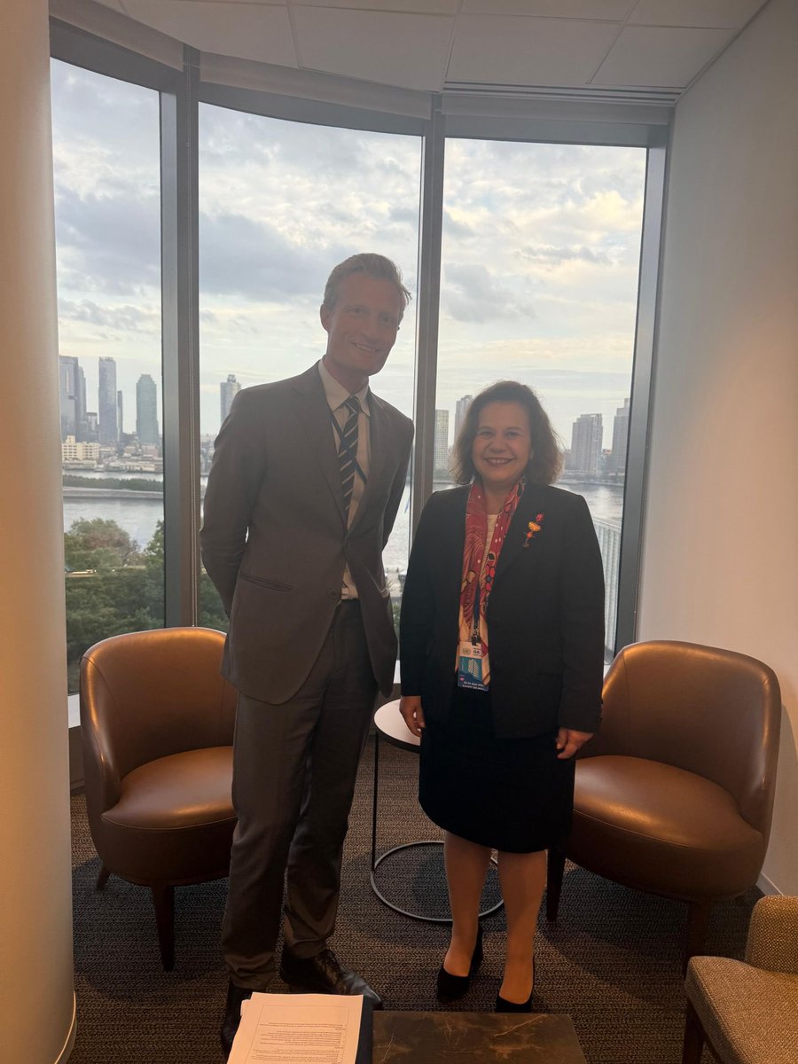Deputy Minister Ambassador Berris Ekinci met with Carl Skau, Deputy Executive Director of the World Food Programme (WFP), on the margins of the 80th Session of the UN General Assembly in New York. 

They discussed developments affecting global food security, and welcomed