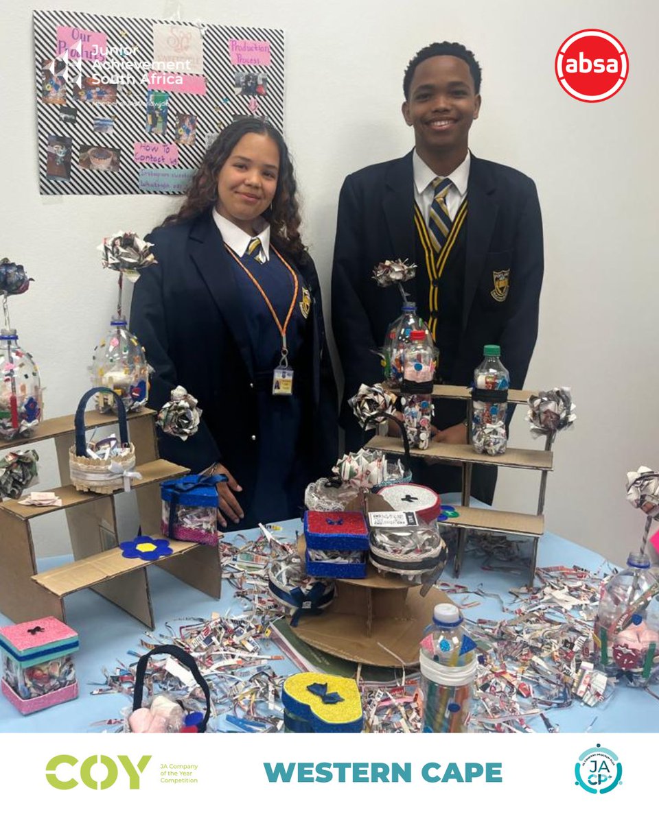 JASouthAfrica's tweet photo. We’re also in #CapeTown, #WesternCape today! Learners are showcasing bold ideas, celebrating teamwork, and enjoying the festivities at the #JASouthAfrica Company of the Year event.
#COY2025 #COY #Entrepreneurship #JAInAction https://t.co/tDtQhAUBG4