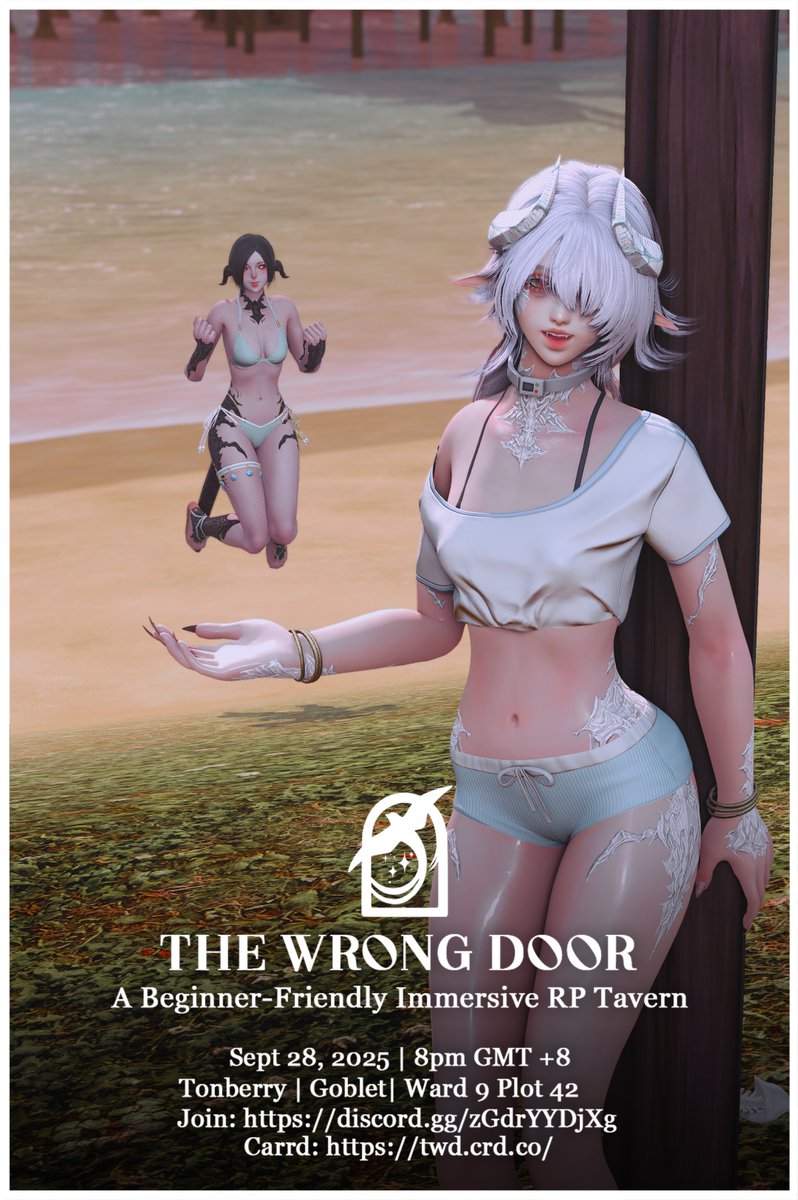 Yanatumet's tweet photo. Sometimes, the adventure is actually a surprise beach day--

Many more fun things at #WrongDoorTavern! Opens this Sunday, Sept 28. 

Pre-bookings: https://t.co/f7e74kMrc5 | Site: https://t.co/W9mKvl4s6R
Community: https://t.co/EF0hvO1ffp Ton | Goblet | W9P42 | 8pm GMT+8 https://t.co/GszVM1Vx5h