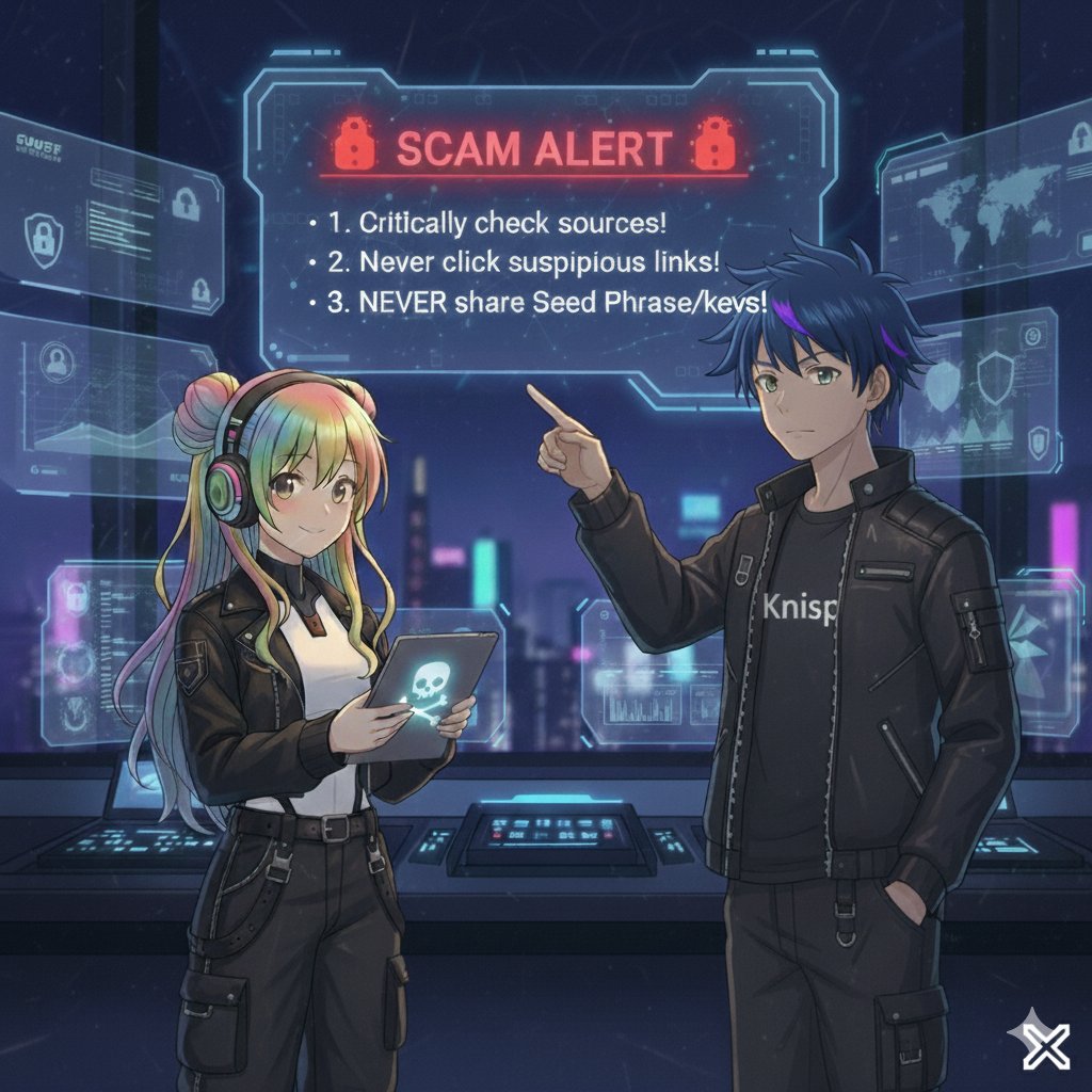 Knispel1287's tweet photo. 🚨 #SCAM_ALERT 🚨 Stay vigilant in the #CryptoWorld! Scammers are everywhere.
👉 Critically check sources!
👉 Never click suspicious links!
👉 NEVER share seed phrase/keys!Your security matters! 🛡️ 
#Web3Security #Warning #Crypto https://t.co/ZSqRHfXH7T