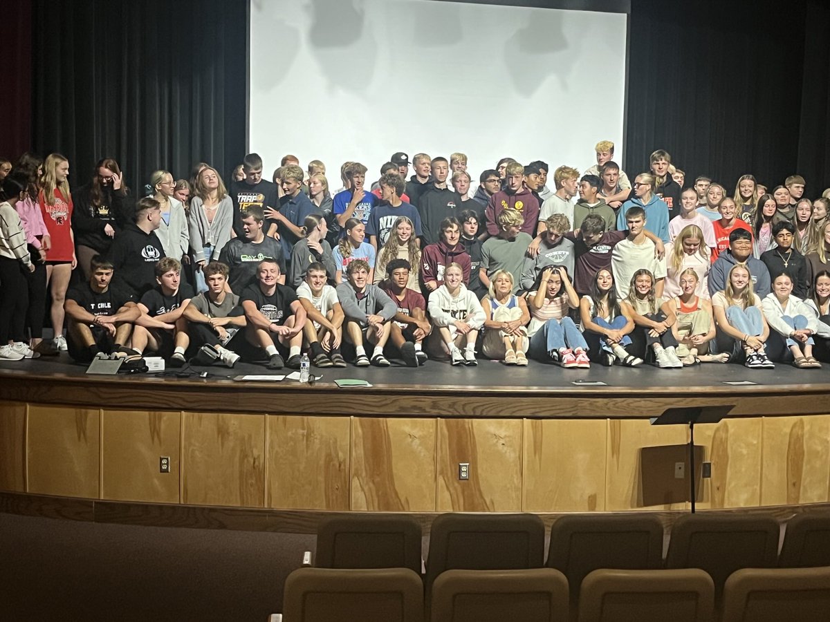 Went with 13 of our Thunder Hawk student leaders to a West Central Conference event this week. Our students surprise me everyday with their ability to lead!  Great job Hawks!