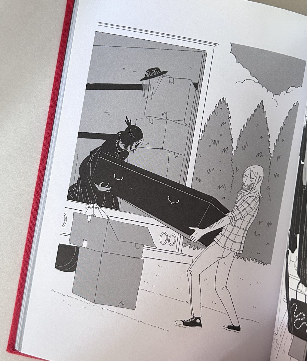 ช่วงนี้ทยอยเก็บห้องเลยไปรื้อเจอเล่มนี้มา ซื้อไว้นานแล้ว เป็น comic ประมาณว่าหากมนุษย์หมาป่ากับแวมไพร์เป็นแฟนกัน แล้ว daily life ของทั้งคู่มันจะออกมาในรูปแบบไหน น่ารักและปกแดงดีมาก ❤️‍🔥