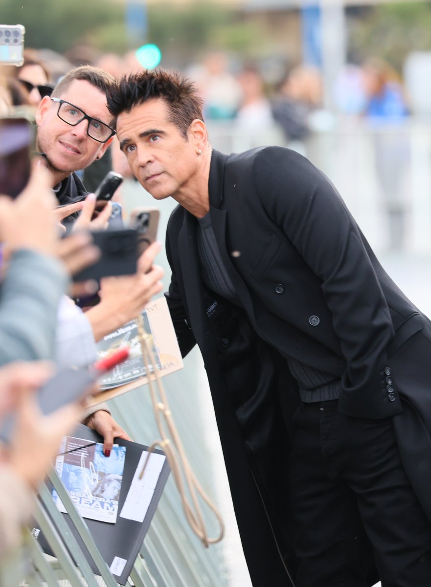 CFarrellUpdates's tweet image. Colin Farrell and Fala Chen at the &quot;Ballad of a Small Player&quot; photocall during the 73rd San Sebastian International Film Festival
September 25, 2025 
#ColinFarrell #BalladofaSmallPlayer