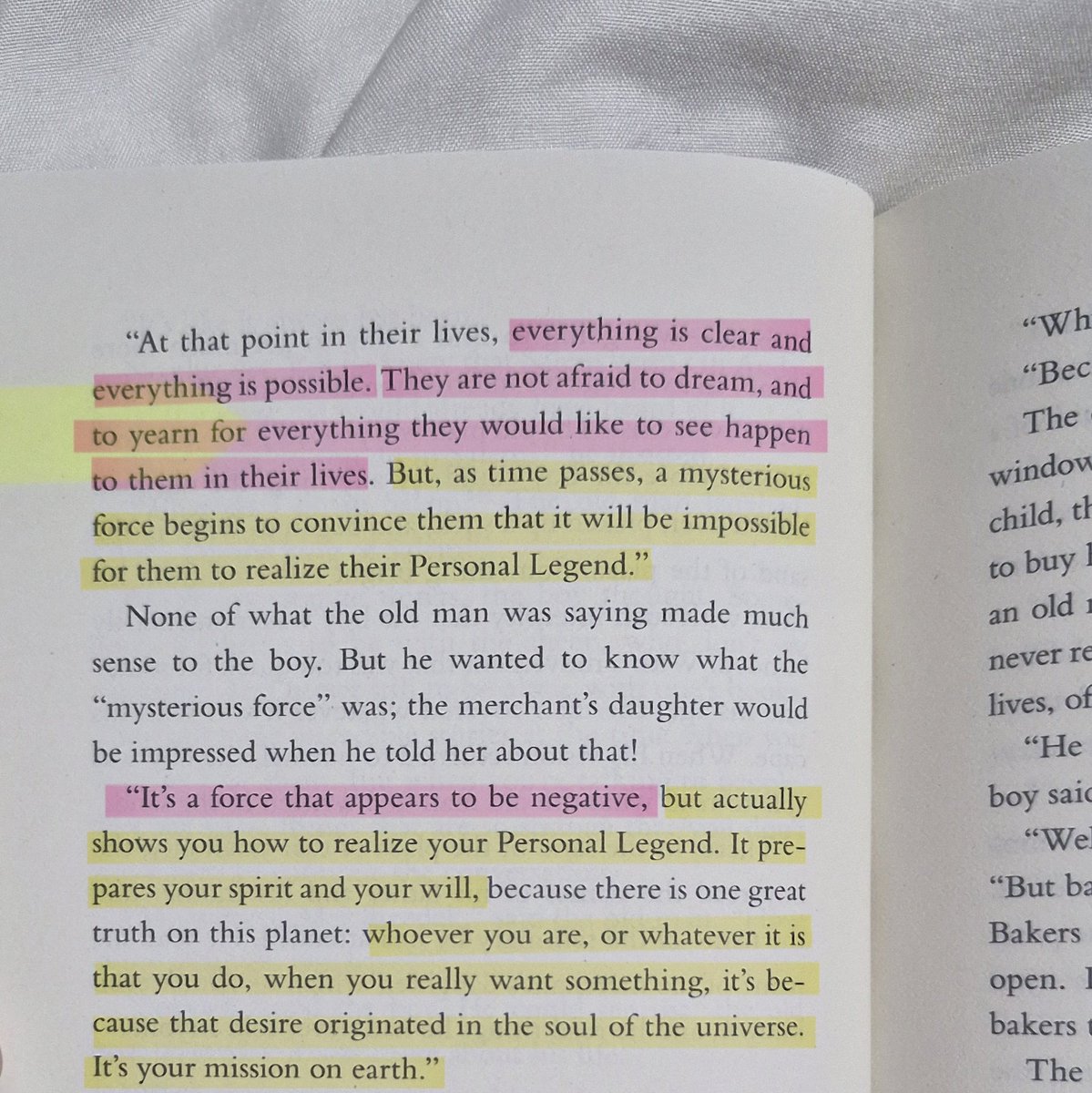 every time I reread this book, I end up marking the same lines, and yet they hit me differently each time 🥹

𝘱𝘦𝘰𝘱𝘭𝘦 𝘭𝘦𝘢𝘳𝘯, 𝘦𝘢𝘳𝘭𝘺 𝘪𝘯 𝘵𝘩𝘦𝘪𝘳 𝘭𝘪𝘷𝘦𝘴, 𝘸𝘩𝘢𝘵 𝘪𝘴 𝘵𝘩𝘦𝘪𝘳 𝘳𝘦𝘢𝘴𝘰𝘯 𝘧𝘰𝘳 𝘣𝘦𝘪𝘯𝘨 —