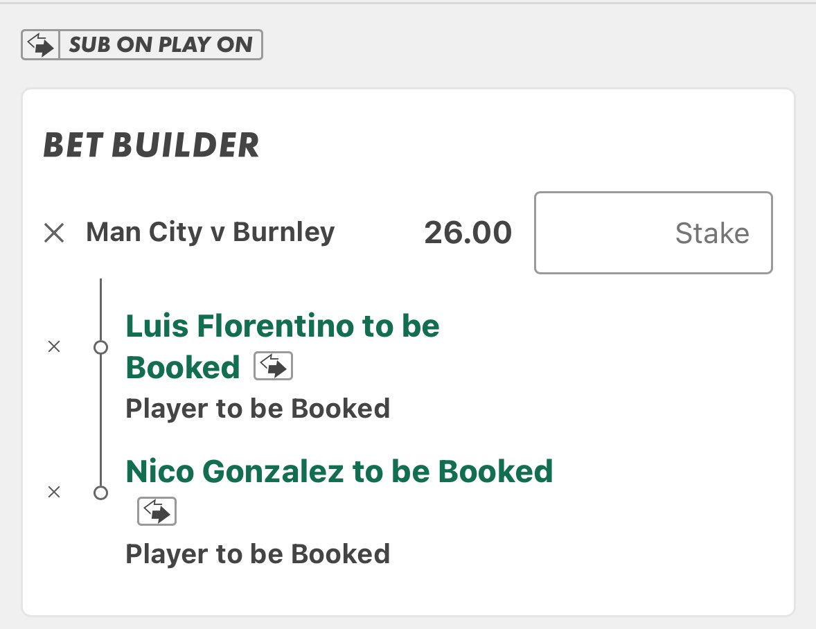 MCTIPSTERS's tweet image. MANCHESTER CITY VS BURNLEY BET BUILDERS⚽️🟨🟥

Good luck!🔞

#MCIBUR
#PremierLeague
#GamblingX