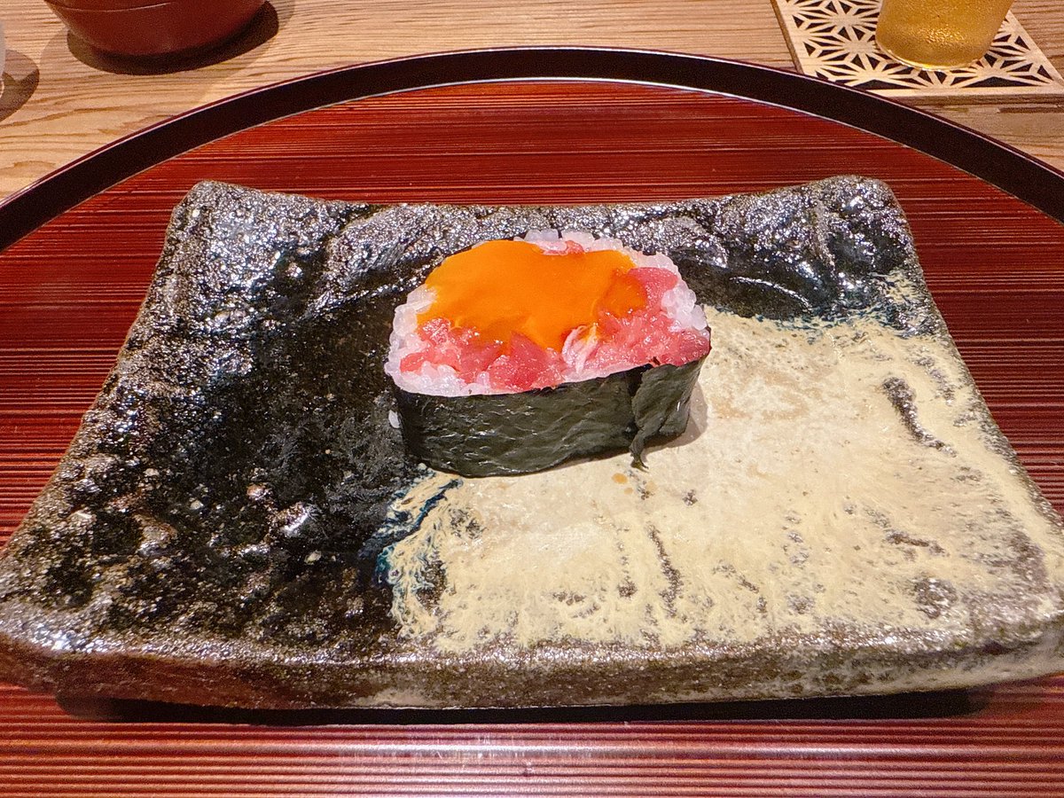 📍京味 もと井①
茄子　雲丹
鱧　松茸
お寿司