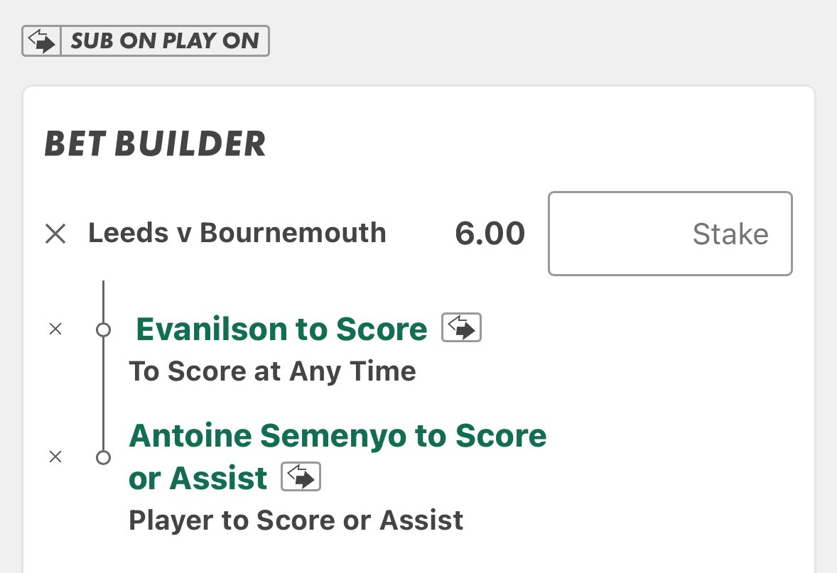 MCTIPSTERS's tweet image. LEEDS VS BOURNEMOUTH BET BUILDERS⚽️🟨🟥

Good luck!🔞

#LEEBOU
#PremierLeague
#GamblingX