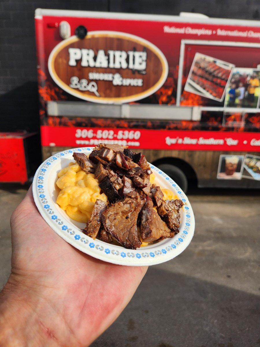 It's September 27th and the Food Truck will be at the Farmers' Market at REAL from 9 to 1.

Regular menu available:

Beef Brisket
Pulled Pork
Cup O' Que
Texas Big Beef Sausage
Apple Cider Slaw
BBQ Pit Beans
Maple Bacon Cornbread
Tumbleweed Pickles

Special: BBQ Mac &amp; Cheese!
