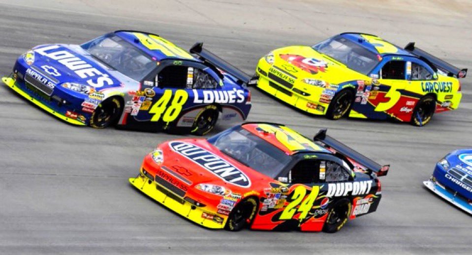 LegendsNascar's tweet image. Jimmie Johnson won the 2009 AAA 400 at Dover 16 years ago today. 🏁   

He started on the pole and led 271 laps.      

#TheMonsterMile 🏁