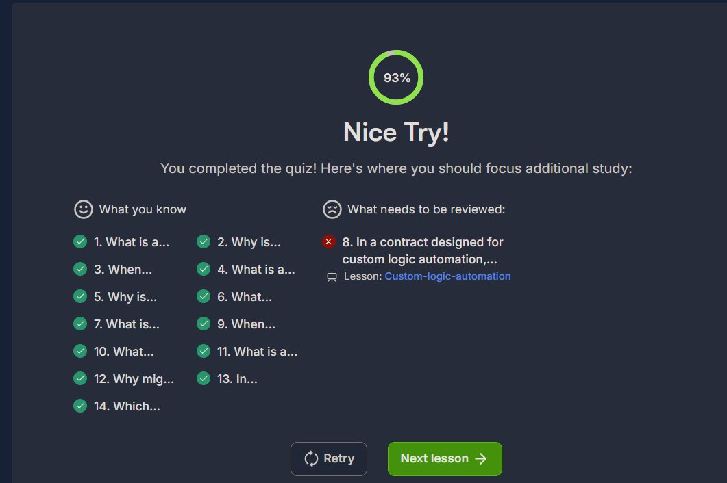 Mr_mars_hacker's tweet image. Just tried the @CyfrinUpdraft @chainlink Course test. It was pretty fun. I recommend this to everyone take this at least once no matter where you learn the chain-link concept. this one is too cool Thanks to @PatrickAlphaC