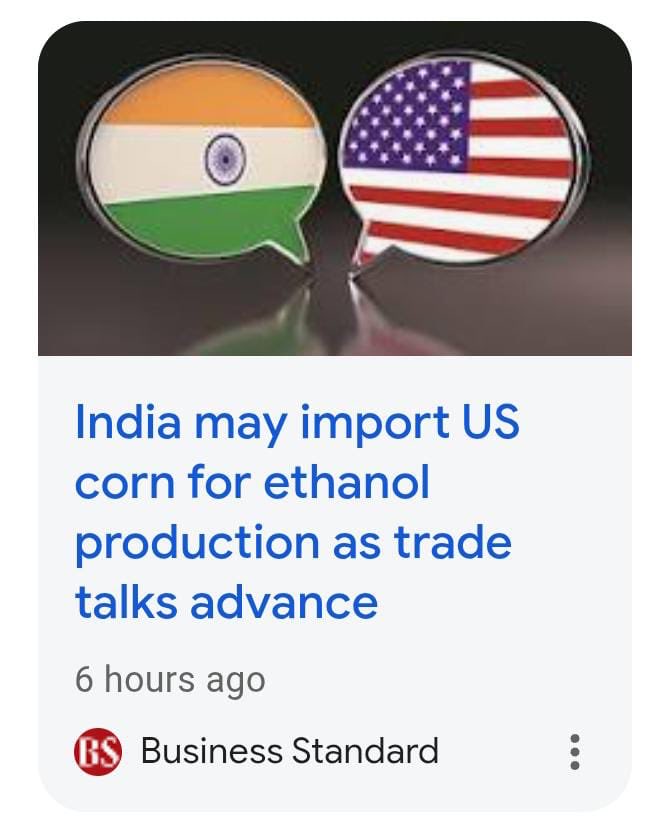 minicnair's tweet image. Bhakts were claiming that ethanol was introduced to help Indian farmers and lower our imports 😂😂