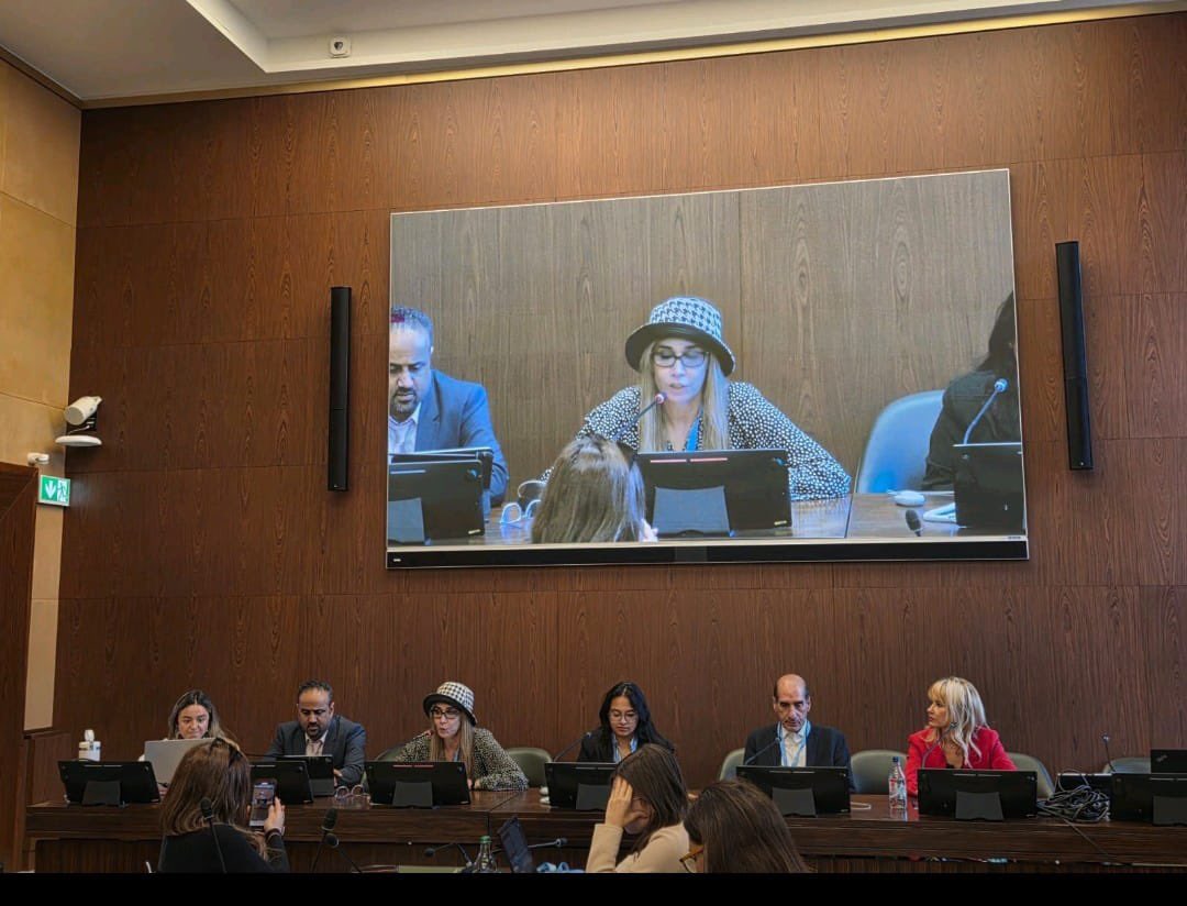 الباحث الحقوقي <a href="/SAIDYOUSIF/">Sayed Yusuf Almuhafdha</a> يشارك في ندوة في مجلس حقوق الإنسان #HRC60 ويحث حكومة #البحرين على الغاء قانون العزل السياسي قبل الانتخابات القادمة لضمان حقوق المواطنين المدنية والسياسية والافراج عن سجناء الرأي والغاء احكام الإعدام وإرجاع الجنسيات المسقطة والتوقف عن القمع عابر للحدود