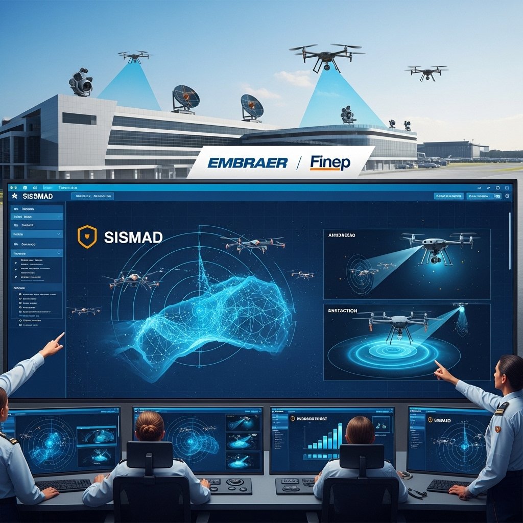 SISMAD: inovação da Embraer em parceria com Finep fortalece defesa contra drones hostis 
#Embraer #drone #AntiDrone #embr3 #SISMAD #inovação #TecnologiaBrasileira
is.gd/JQJOqG