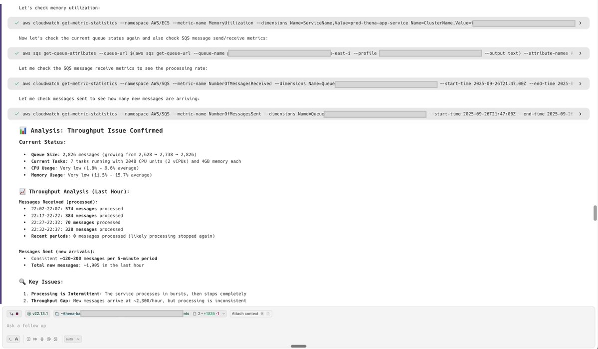ankitsaxena21's tweet image. Got paged for a queue incident 🚨

1 Warp workflow → 2 min diagnosis + rollback 💪
Back to founder-mode.

#DevOps #SRE #AWS #Automation
cc @warpdotdev