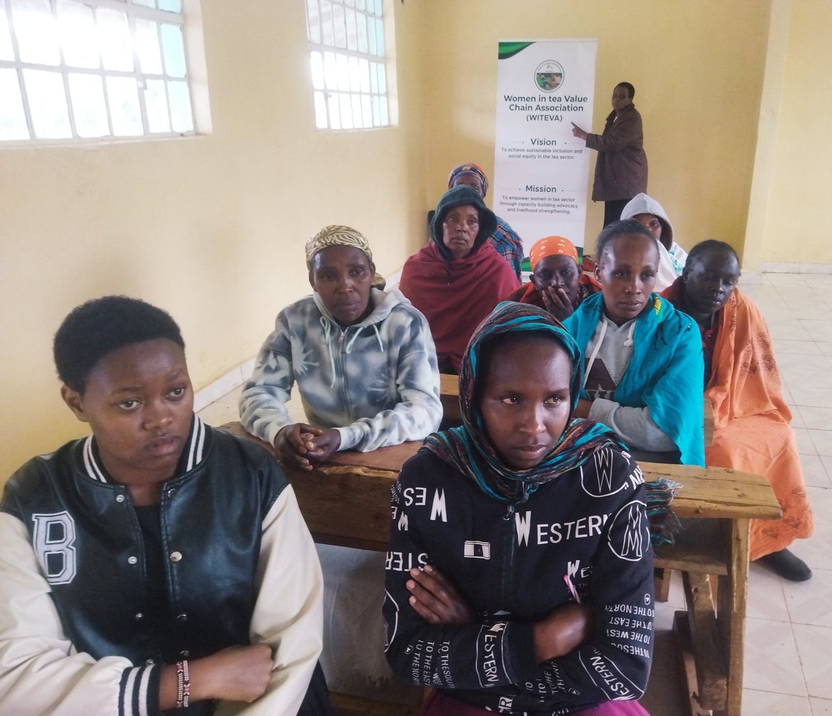 witeva23's tweet photo. In Besiobei, Konoin Constituency, WITEVA conducted a capacity-building session to equip women with skills to identify, prevent and combat gender-based violence (GBV), ensuring a safer working environment for women and young mothers in the tea sector..
@TeaBoardKeny @TrustAfrica https://t.co/Vt8aBzKQ8X