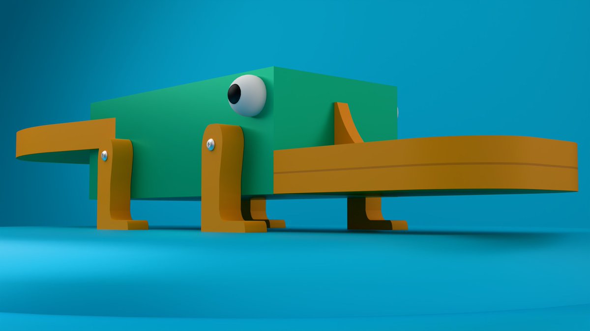 Subiboard's tweet image. For the past 2 weeks. I've been having a marathon of my favourite childhood show, Phineas and Ferb. While watching the episode "Toy to the World",  I see Perry the Inaction Figure. I noticed how simple the base is. I'll let the render of this model speak for itself 😁