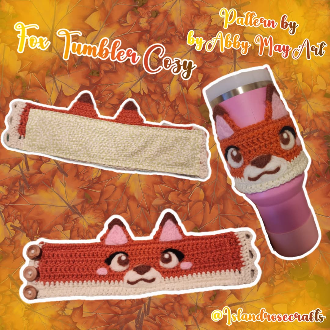abbymayart's tweet image. ✨It’s here!!✨
My Fox Tumbler Cozy crochet pattern is now live on Ribblr! 🦊☕ Perfect for cozy drink girlies this fall 🍂
Big thanks to my amazing testers! You made this possible, your makes all turned out adorable💕 Pattern Link in Comments!⬇️

#Crochet #FallVibes #FoxLovers