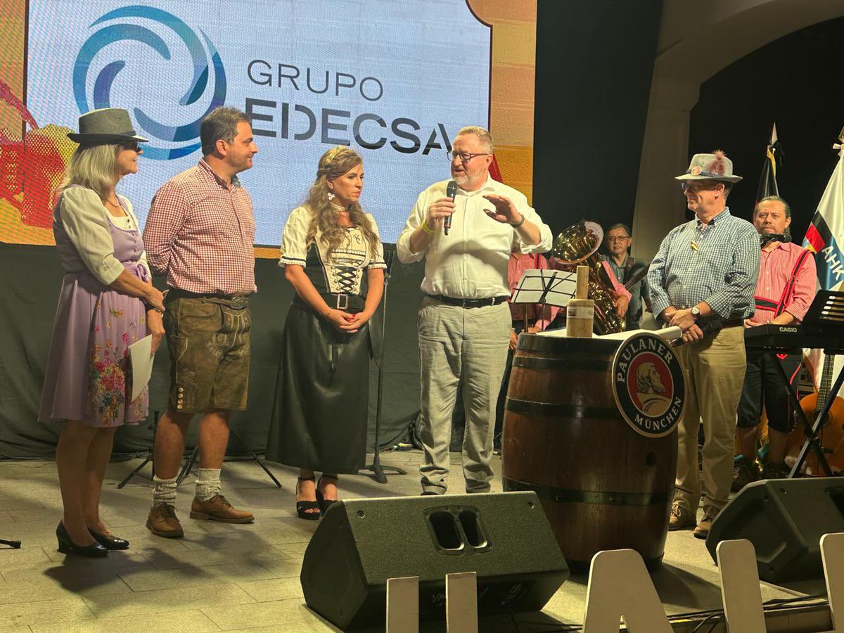 La CCI France El Salvador felicita a la Cámara Alemana <a href="/ahk_sv/">Cámara Alemana-Salvadoreña de Comercio e Industria</a> por la excelente organización de su evento emblemático Oktoberfest 🍺 el día de ayer en el Hotel Real Intercontinental. Durante el evento, el nuevo Embajador de Alemania 🇩🇪 en el país recibió una cordial bienvenida.