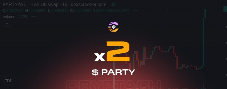 1-st post ➜ 🎲 Gambles

$170K > $355K MC

🔷 Party (ETH)
👉 t.me/gopartyeth

ift.tt/j4lXk6h

0x1a1a2fc223573ab3a73ea52443ef1451bc4d2525
➖➖➖➖➖➖➖➖➖➖➖➖
⚡️ Calls❕🎲 Gambles❕🐸 Emoji

🍌 Your trading ETH bot' ift.tt/ACg4P0D
#eth #bnb #launch …