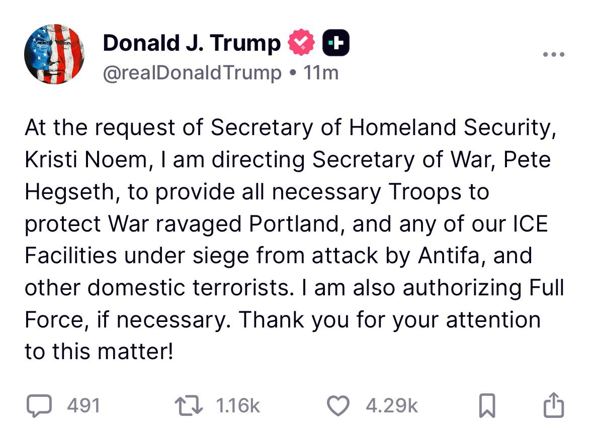 This isn’t just a “red flag.” We’ve gone way past that. Troops are now being used on American soil against Americans. We warned this would happen long before January 6th. The Guard was deployed in D.C., and from now on, whoever holds power will use troops to crush protest and