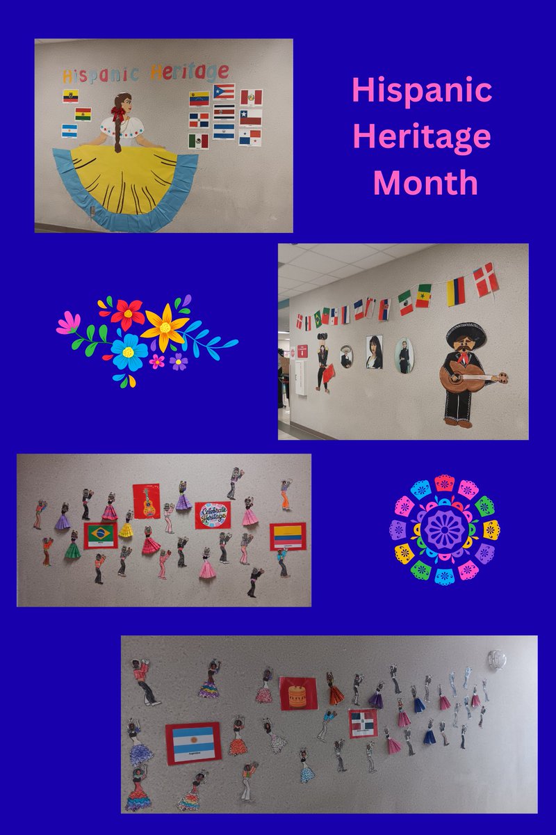 RPE_Rockets's tweet photo. It's Hispanic Heritage Month and our @RPE_Rockets hallways are a reflection of the culture. #RocketsReady #BuildingOurFuture https://t.co/j4DftMQA1R