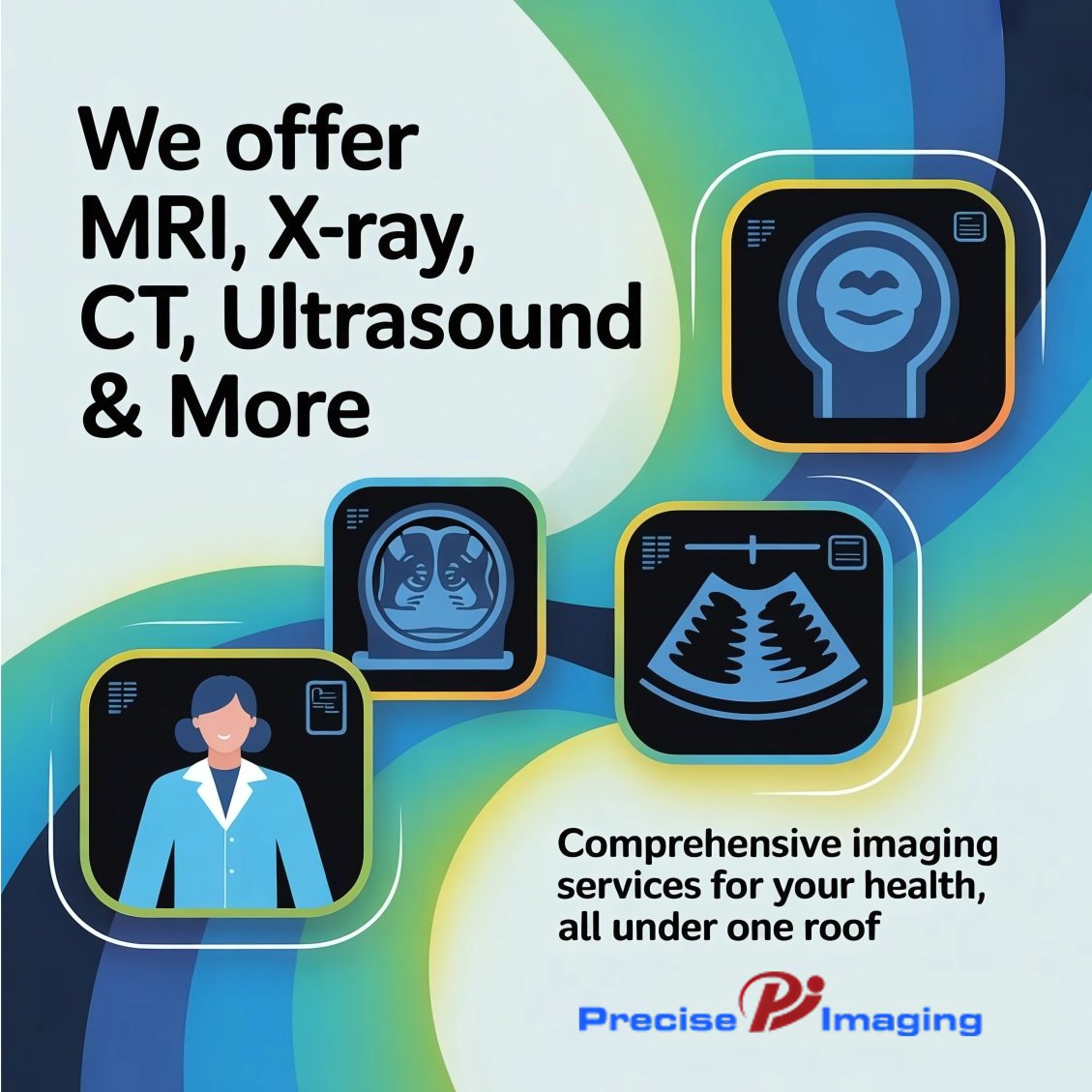 PreciseImaging's tweet image. ✨ Your health deserves clarity. ✨ At Precise Imaging, we provide MRI, X-ray, CT, Ultrasound &amp;amp; more — all in one place. Fast results, expert care, and advanced technology you can trust. 🩺💡 📍 Visit us today and take the next step toward better health! #PreciseImaging
