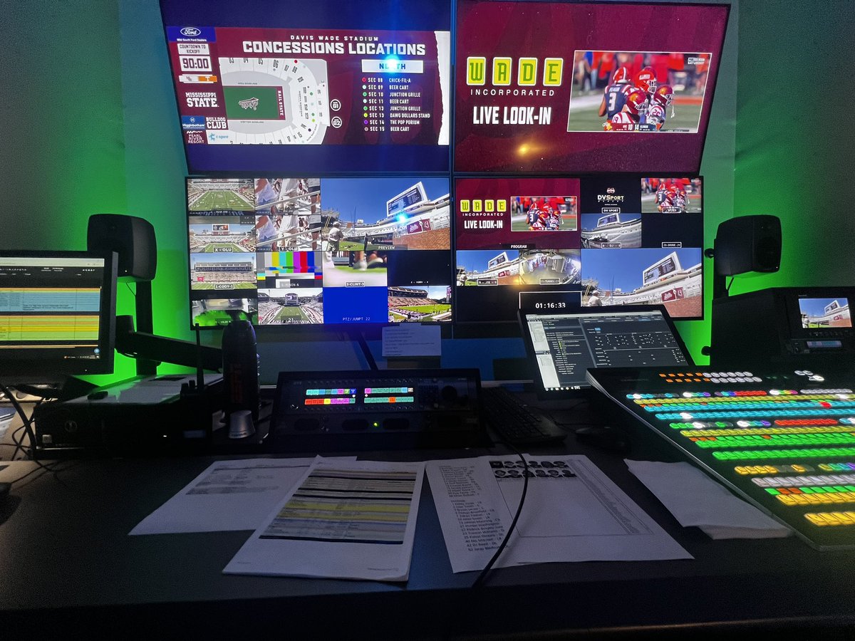 Directing a big SEC Video Board show today as the Tennessee Vols come into town. If you’re in the stadium hope you like the camera shots going to be a fine one. 🐶🦴🏈🏟️