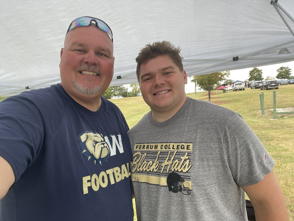 Fired up to have our guy <a href="/SamWhitt_52/">Samuel Whitt</a> with us today at our tailgate to cheer on <a href="/LukeWhitt55/">Luke Whitt</a> and the Wingate Bulldogs!  

#TeamWhitt