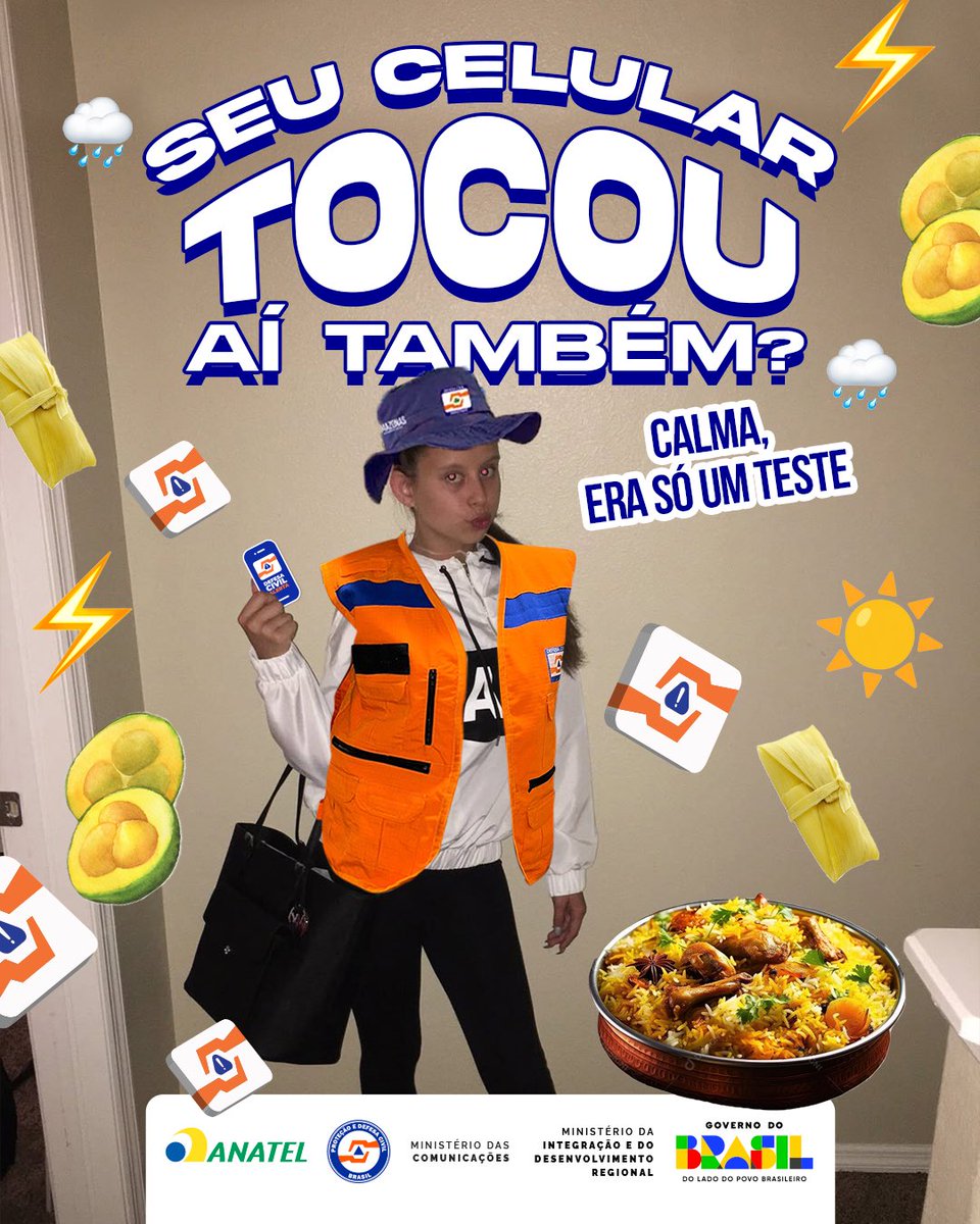 midregional's tweet photo. 🚨 Recebeu o alerta aí hoje? Calma, era só um teste do #DefesaCivilAlerta! Hoje foi apenas uma demonstração.

Essa ferramenta garante que, em situações reais de desastre, você receba informações com segurança e rapidez, ajudando a salvar vidas. https://t.co/6BOjQsAIPd