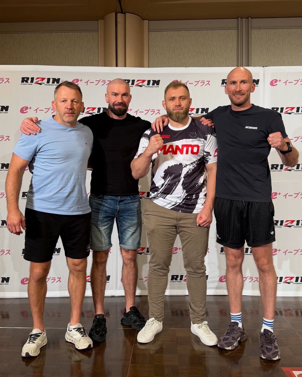 Team Samociuk gotowy na bitwę w Nagoi!⚔️🇯🇵🏯

Już jutro Marek Samociuk powalczy o zwycięstwo w prestiżowym turnieju wagi ciężkiej podczas gali RIZIN 51! 🔥

Walkę Marka będziecie mogli oglądać na żywo w serwisie CANAL+ 🖥️

▪️ Start -  6:00
▪️ Walka Marka - ok. 10:20