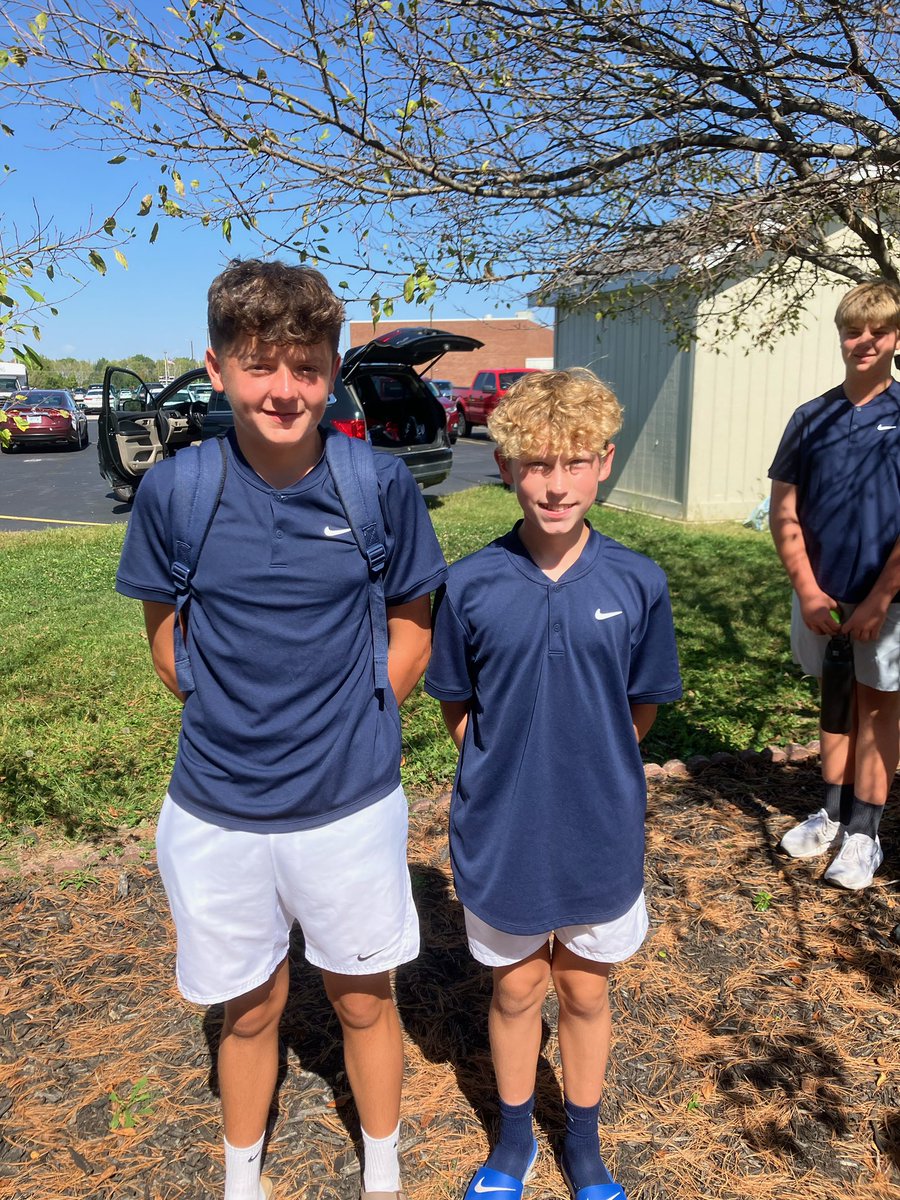 Aidan Blankenship and Preston Good picked up an opening round doubles win, 6-4, 7-5 over Attica’s 2 doubles team.