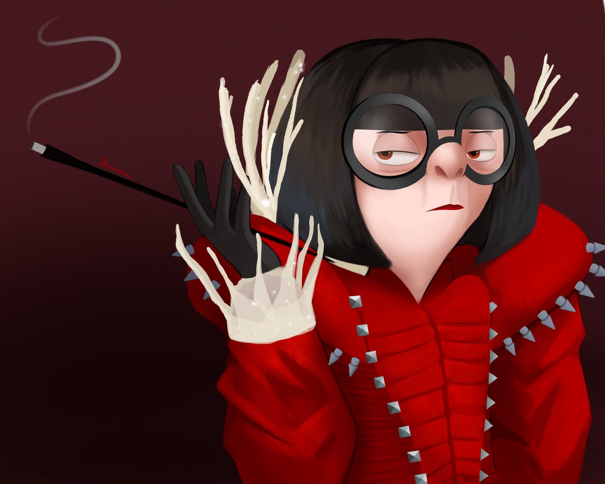Illustra_Raven's tweet image. Edna Mode in @ladygaga's outfit.

I had to because I love them both, they're both so fashionable :&amp;gt;

#ladygaga #ednamode #art