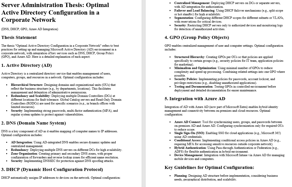 ramarko1's tweet image. #serveradministration #ServerAdmin #НИС #фтн #FTN #NKT #WIFI #HSE #telekomsrbija #Microsoft #zaštitapodataka #telekomsrbija #hse #EPS #pravo #medicina #psihologija #HR #HRM #bezbednost 

Server Administration Thesis: Optimal Active Directory Configuration in a Corporate Network