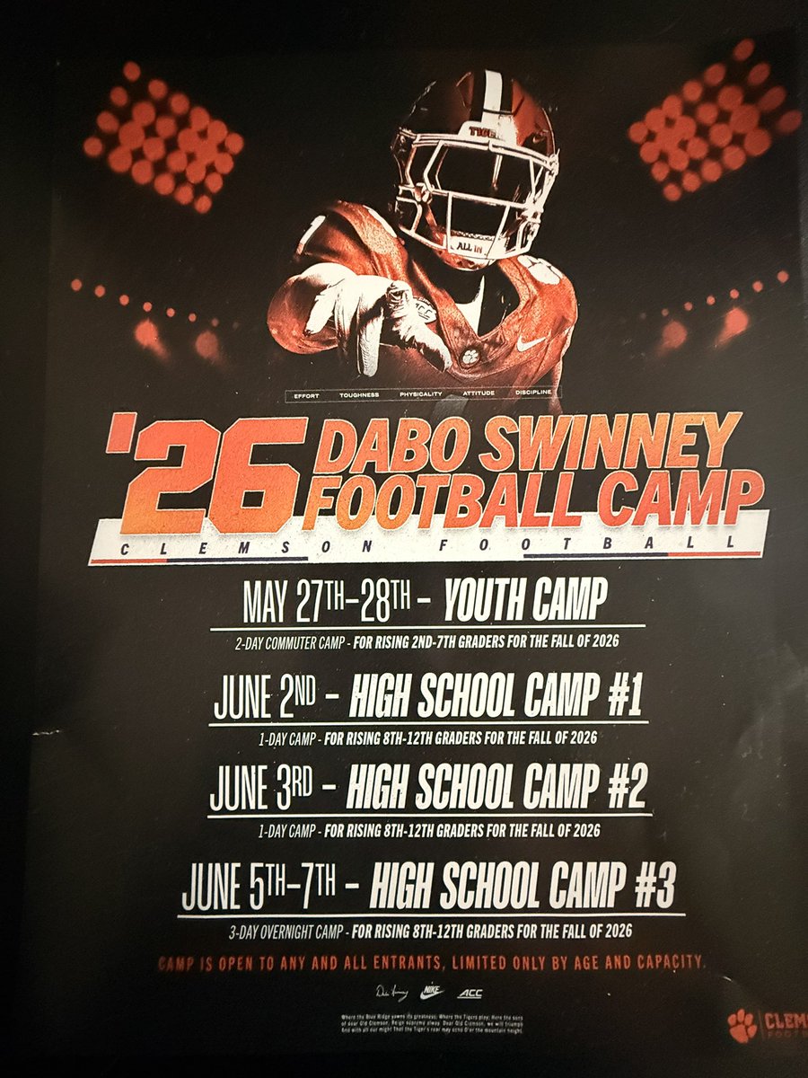 Thank you Clemson Football for the mail and the camp invite 🟠🐅 <a href="/AWHSFootball1/">Archbishop Williams Football</a> <a href="/Coach_Cadet/">Carl Cadet</a>  <a href="/Big____Homie/">Big____Homie</a> <a href="/CoachDanielsJR/">Steven Daniels</a>