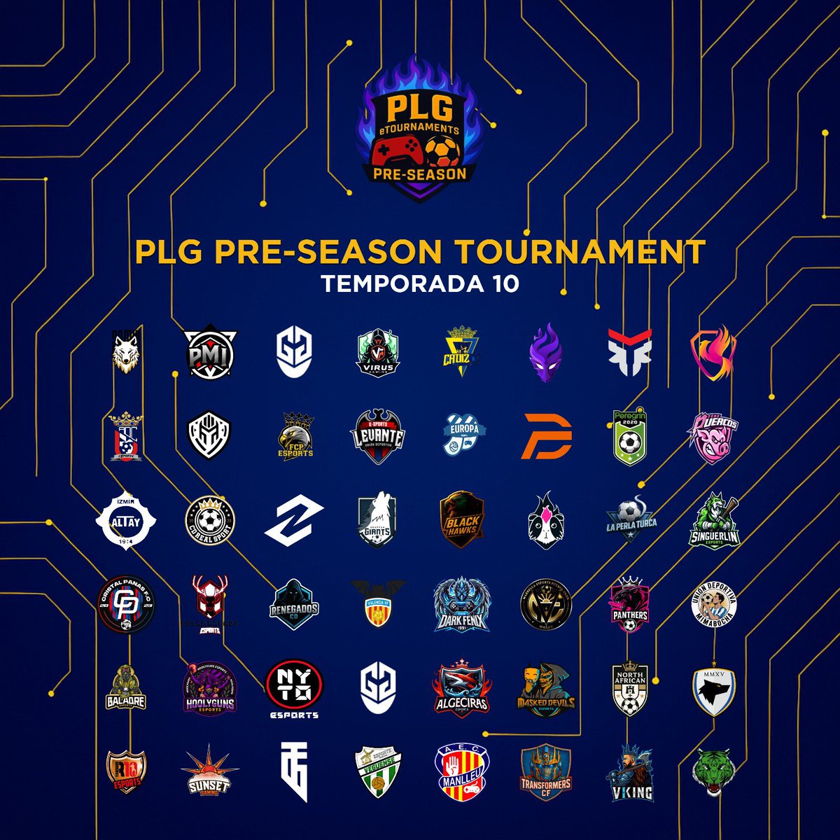 𝑷𝙍𝑬-𝑺𝙀𝑨𝙎𝑶𝙉 𝙏𝑶𝙐𝑹𝙉𝑨𝙈𝑬𝙉𝑻 🏆

👉🏻 <a href="/PLGeTournaments/">PLG eTournaments</a> 👈🏻

Estos son los 48 equipos participantes en nuestro torneo de pretemporada.

✅ Formato Mundial
✅ Doble jornada diaria
📆 29/09

Consulta grupos y calendario en la web: virtualpronetwork.com/web/app/tourna…

#10PLG #EAFC26 🎮