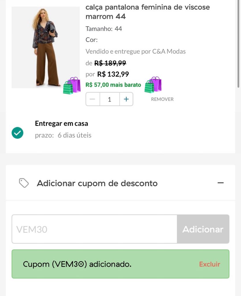 brilhodomagnus's tweet photo. Desconto C&amp;A | CEA sem valor mínimo! 🚨

30% OFF em TODA a loja usando o cupom VEM30 + Código de consultora NANDABELFER ou pelo link 🛍️

🔗 https://t.co/eLq0jDuA60 https://t.co/DmmIe6WiI2