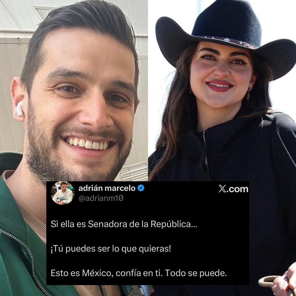 Adrián Marcelo sobre Andrea Chávez.