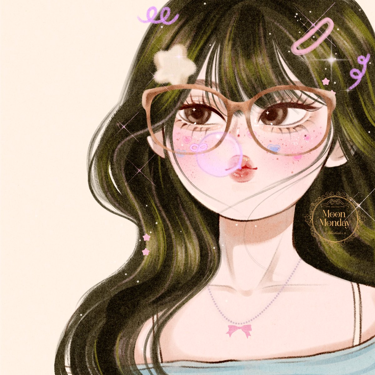 _Moonmonday's tweet photo. 💘 ชอบแบบมีแว่นหรือไม่มีกานนน 🎀 https://t.co/HTiMkJunHa